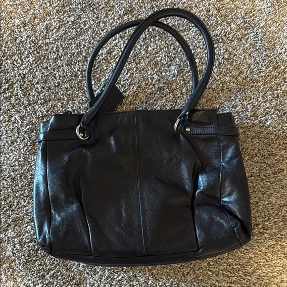 Coach Black Leather Tote Bag - Picture 2 of 8